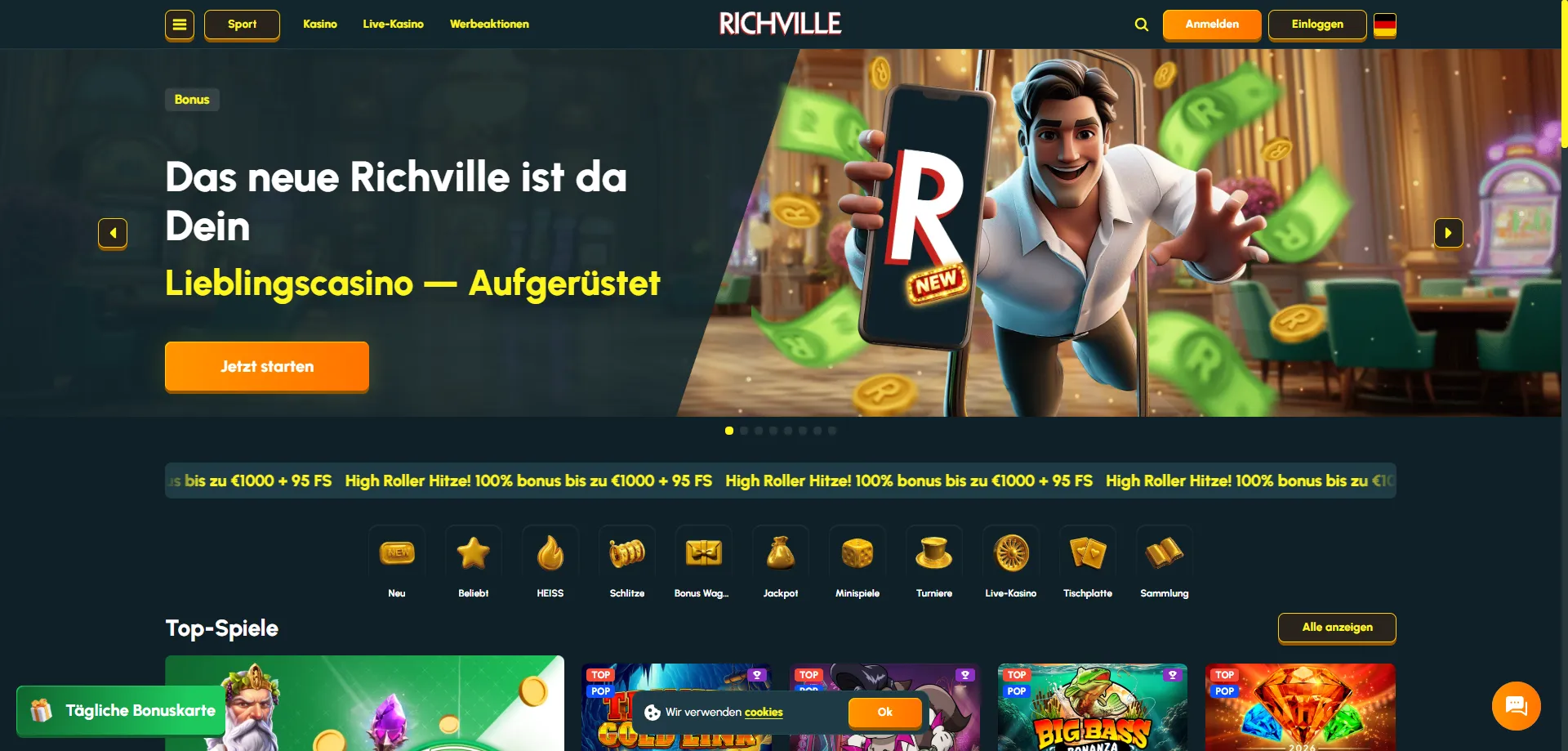Richville Casino Übersicht – Spieleangebot und Bonusangebote für Österreich